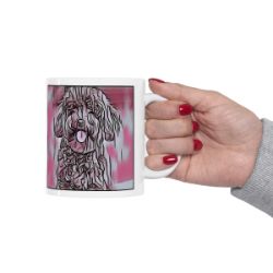 Picture of Miniature Poodle-Comic Pink Mug