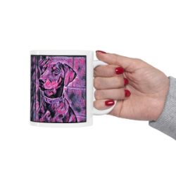 Picture of Doberman-Violet Femmes Mug