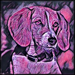 Picture of English Foxhound-Violet Femmes Mug