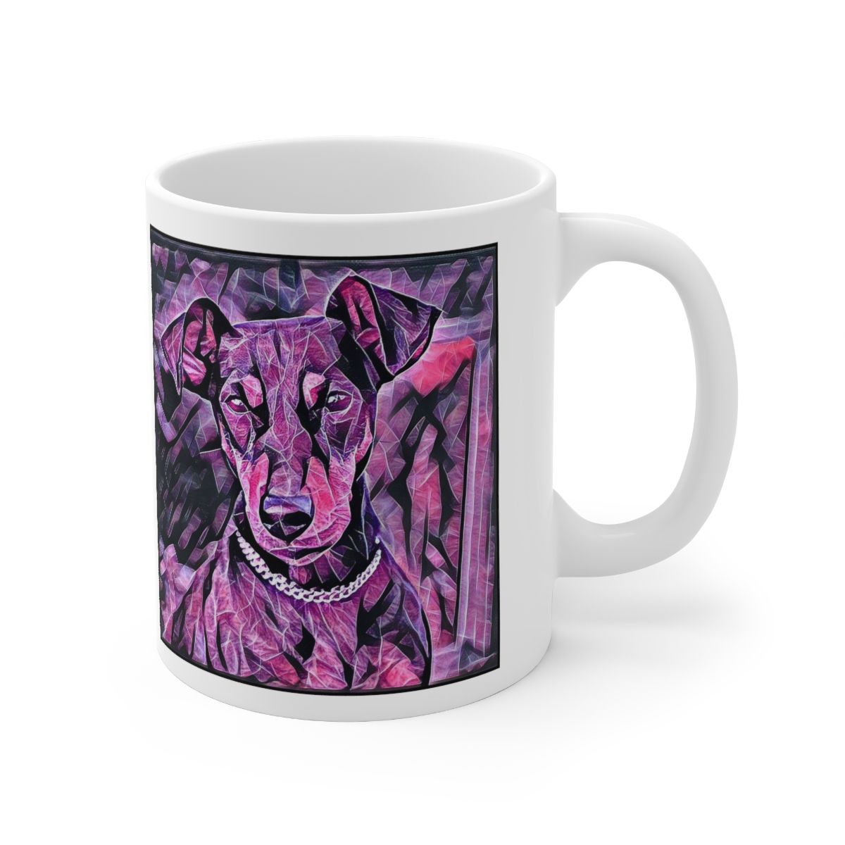 Picture of German Pinscher-Violet Femmes Mug