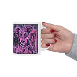 Picture of German Pinscher-Violet Femmes Mug