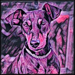 Picture of German Pinscher-Violet Femmes Mug