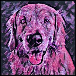 Picture of Golden Retriever-Violet Femmes Mug