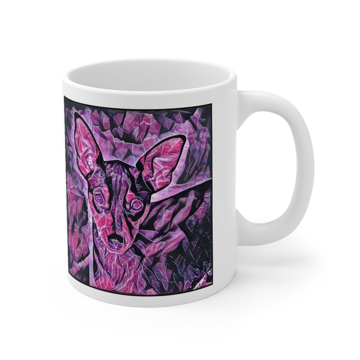 Picture of Miniature Pinscher-Violet Femmes Mug