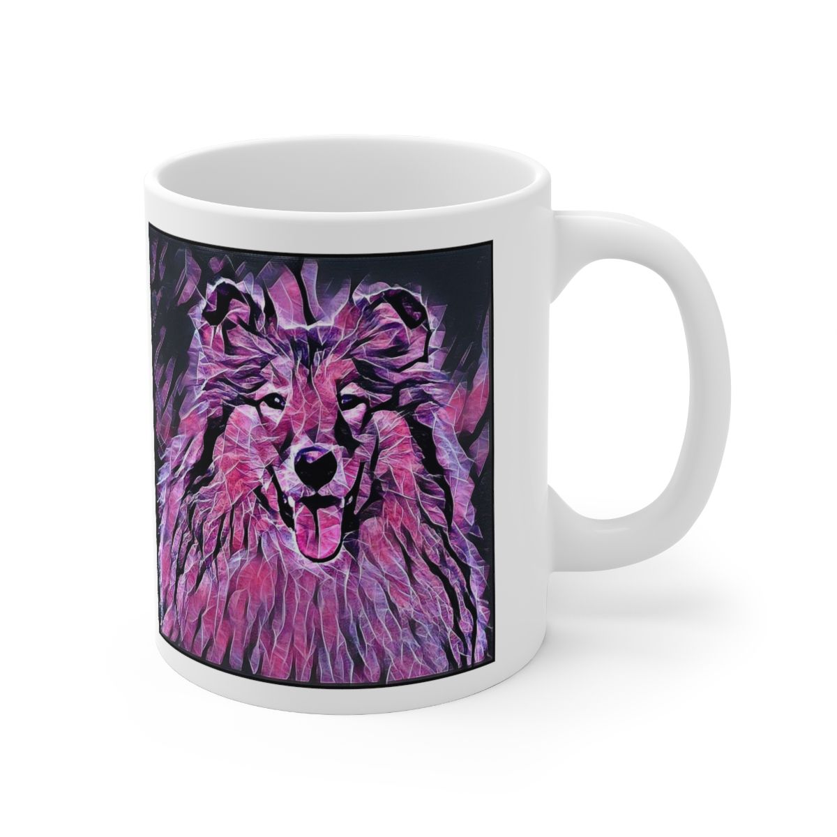 Picture of Rough Collie-Violet Femmes Mug