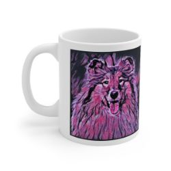 Picture of Rough Collie-Violet Femmes Mug
