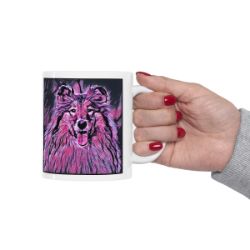 Picture of Rough Collie-Violet Femmes Mug