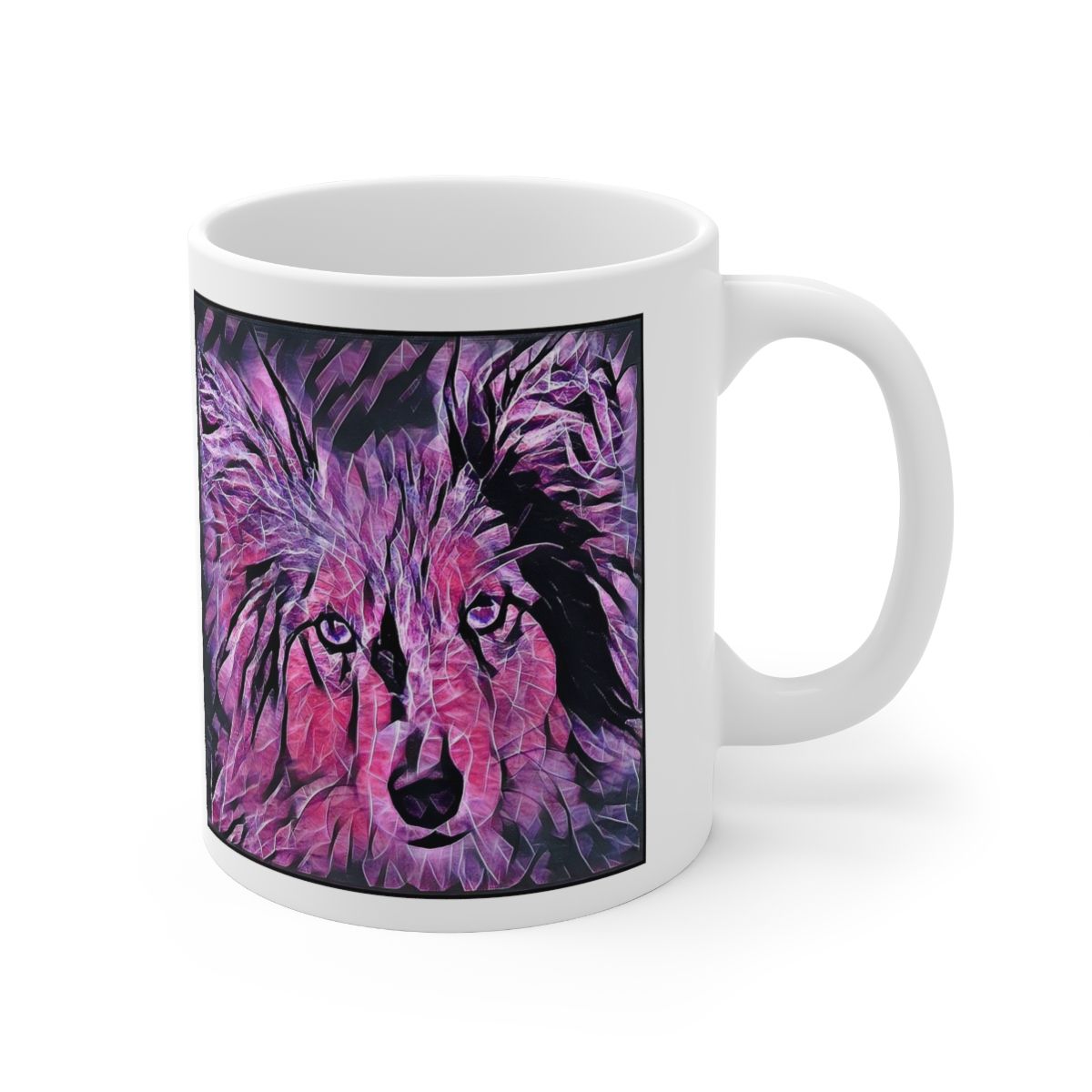 Picture of Shetland Sheepdog-Violet Femmes Mug