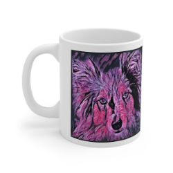 Picture of Shetland Sheepdog-Violet Femmes Mug