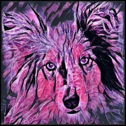 Picture of Shetland Sheepdog-Violet Femmes Mug