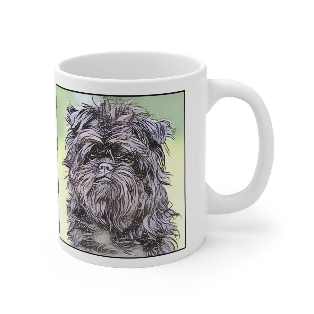 Picture of Affenpinscher-Penciled In Mug