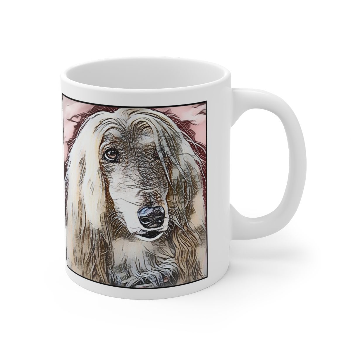 Picture of Afghan Hound-Penciled In Mug