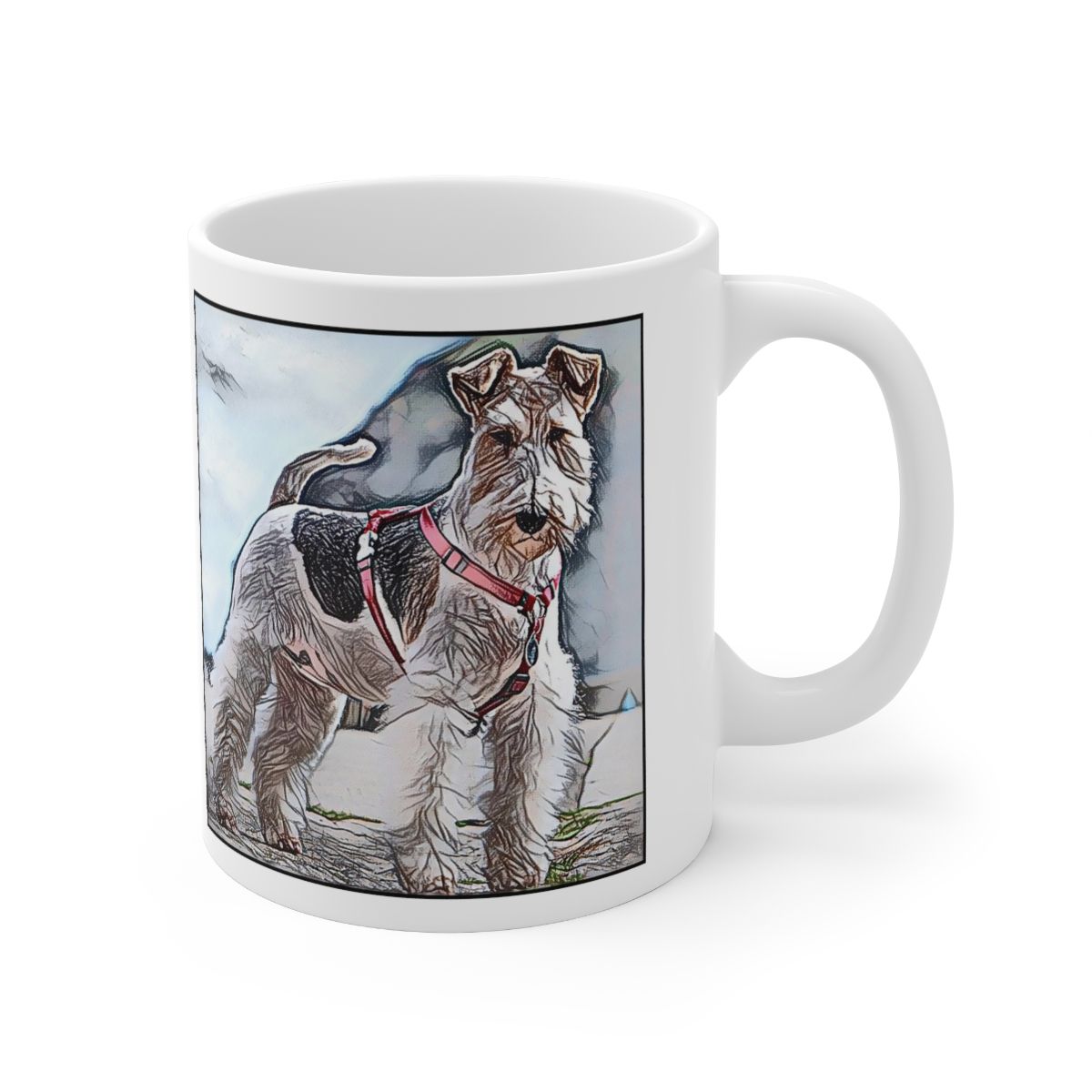 Picture of Airedale Terrier-Penciled In Mug