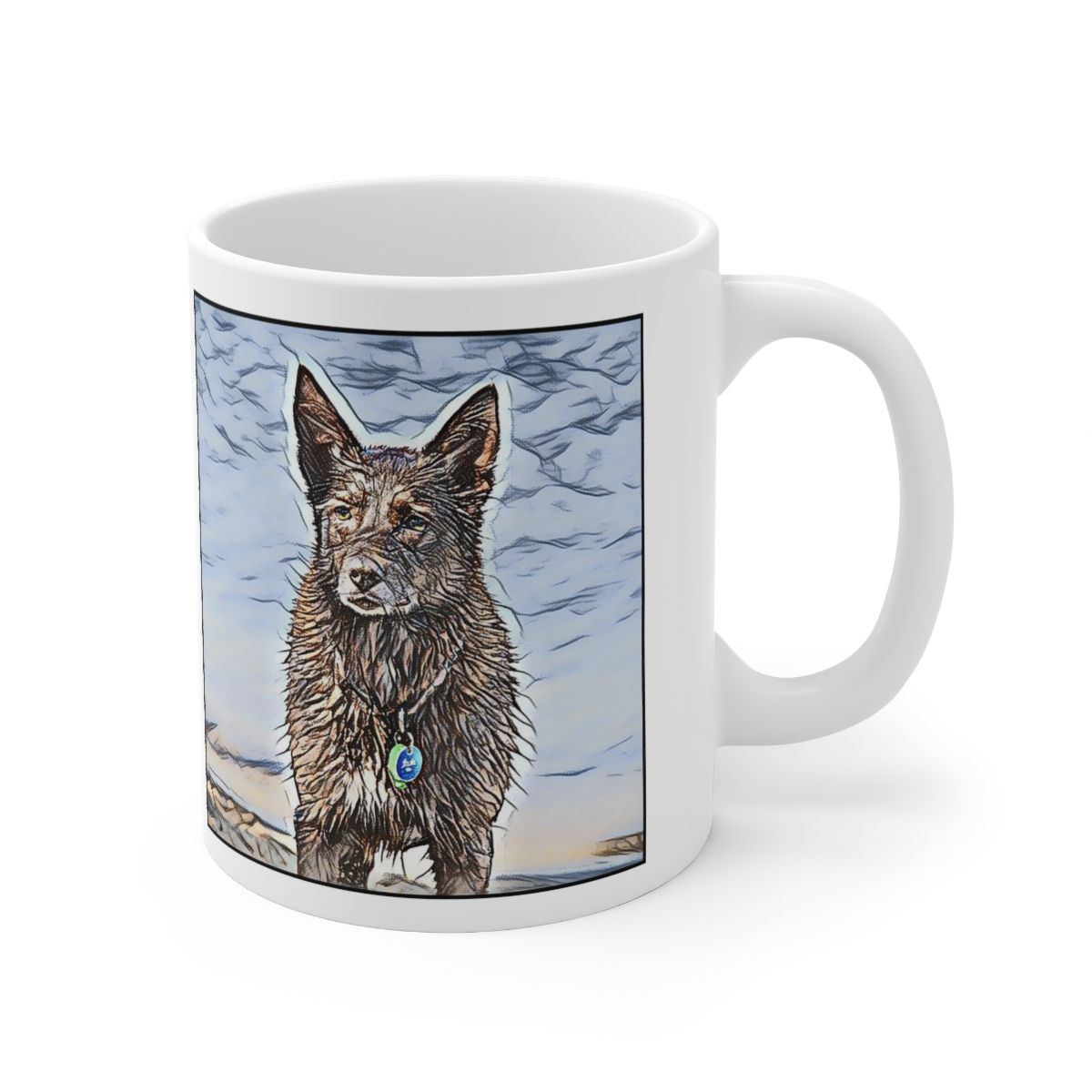 Picture of Australian Kelpie-Penciled In Mug