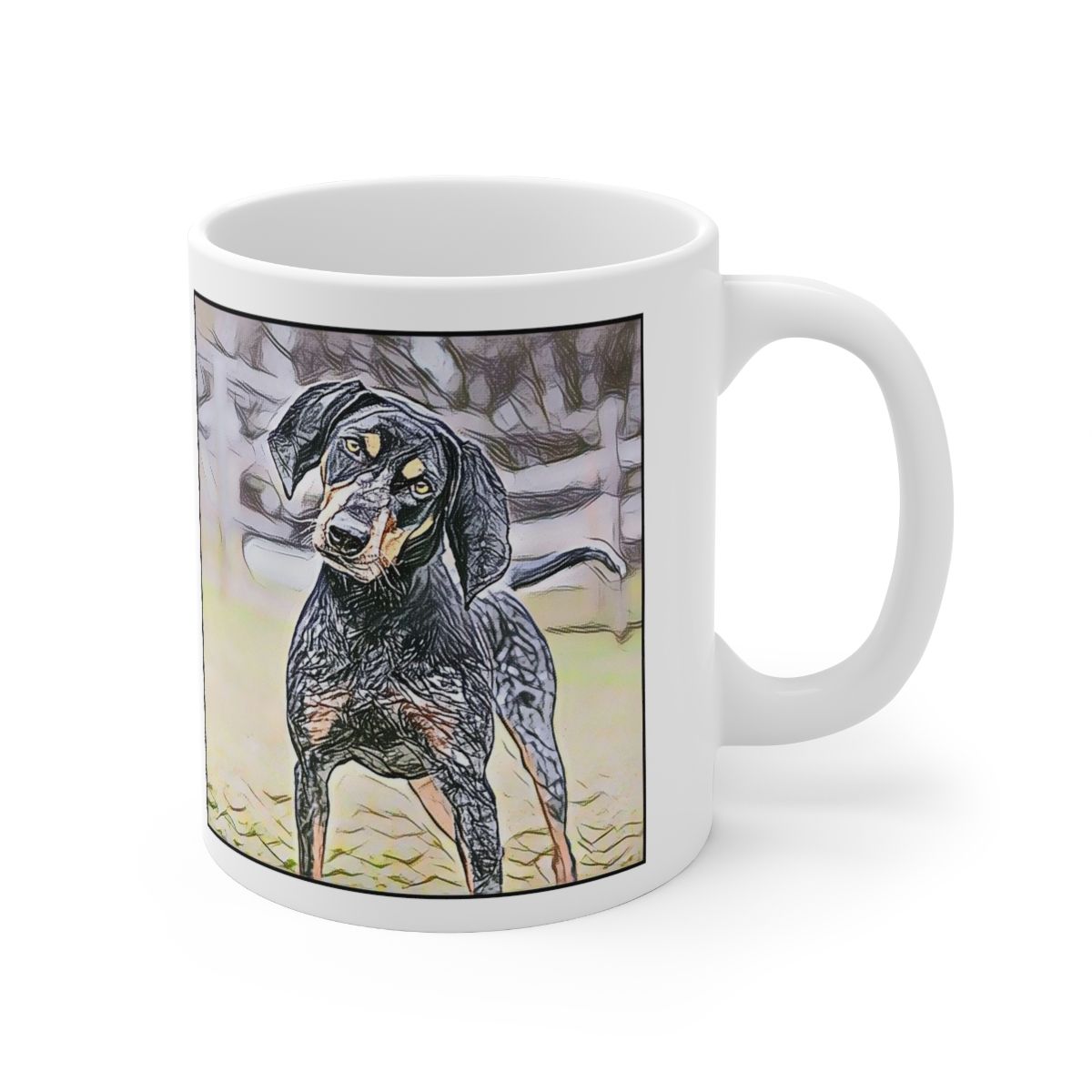 Picture of Bluetick Coonhound-Penciled In Mug