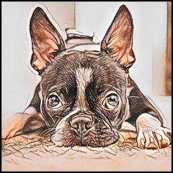 Picture of Boston Terrier-Penciled In Mug