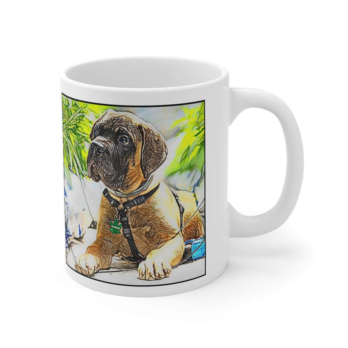 Picture of Bull Mastiff-Penciled In Mug