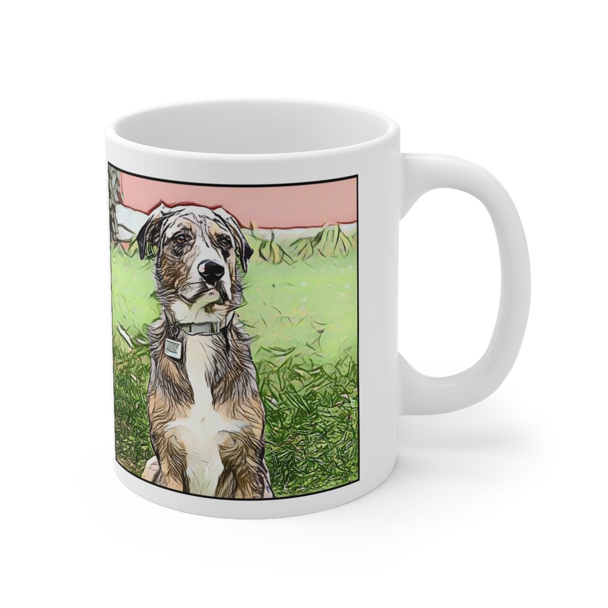 Picture of Catahoula Leopard Dog-Penciled In Mug