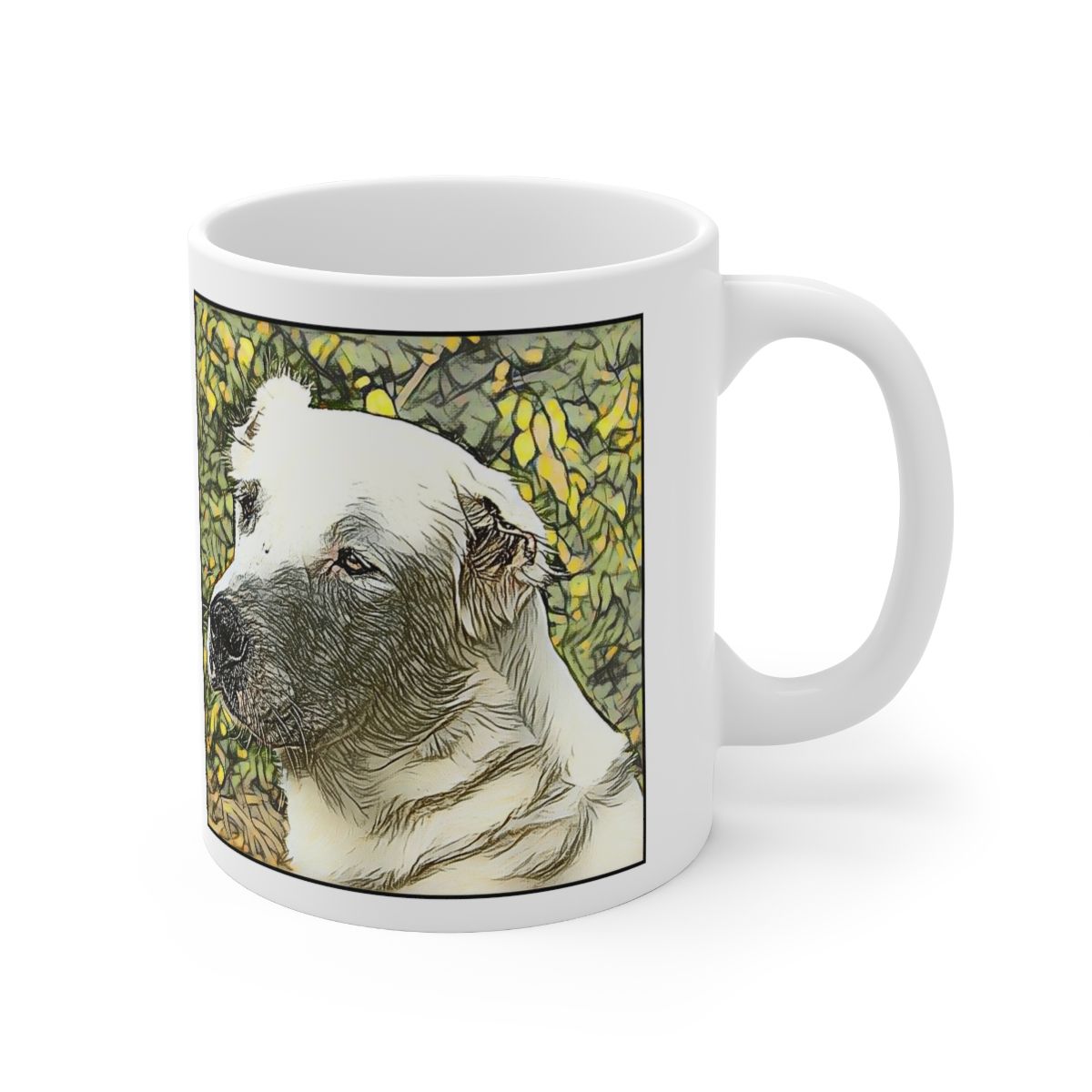 Picture of Central Asian Shepherd Dog-Penciled In Mug