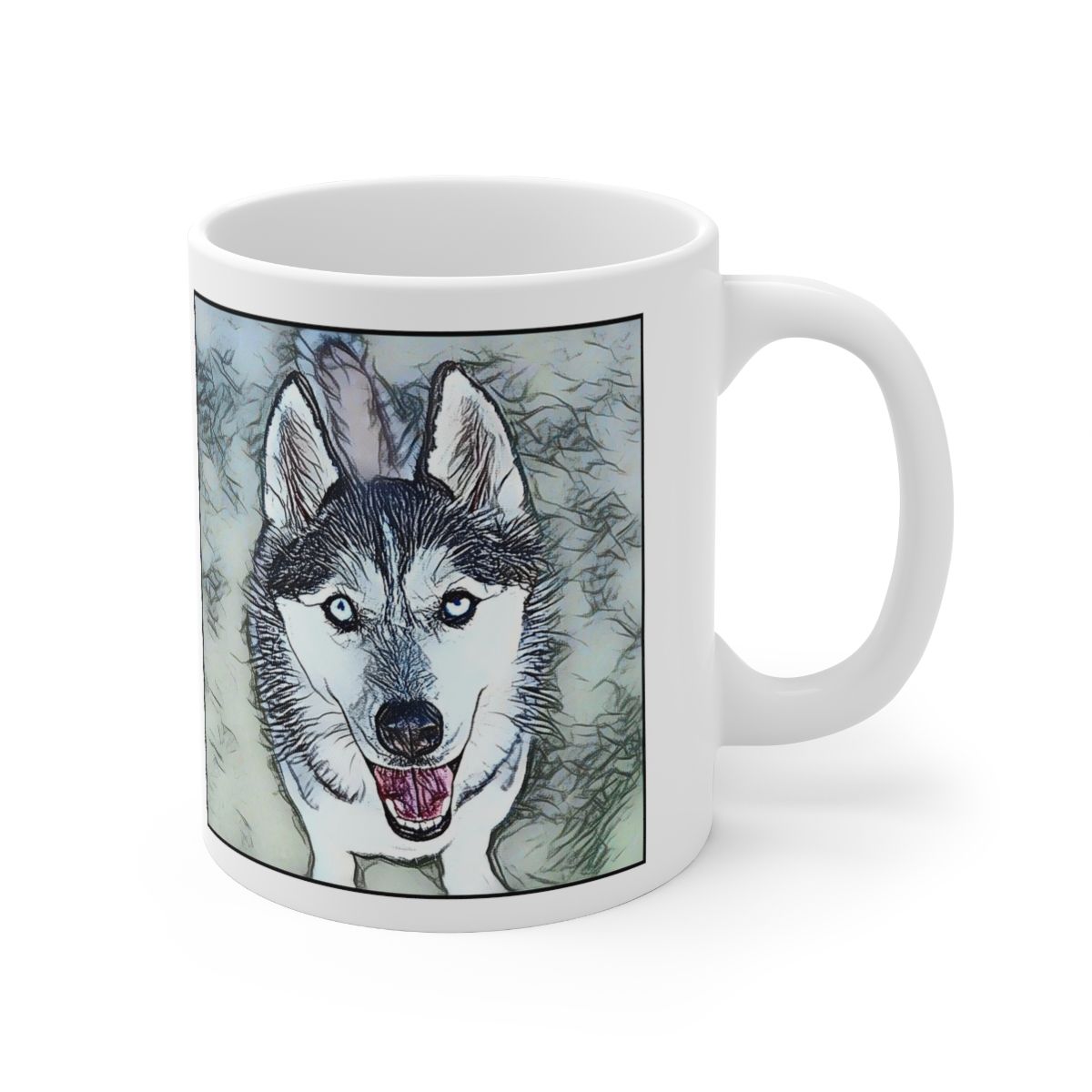 Picture of Siberian Husky-Penciled In Mug