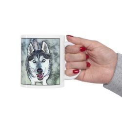 Picture of Siberian Husky-Penciled In Mug