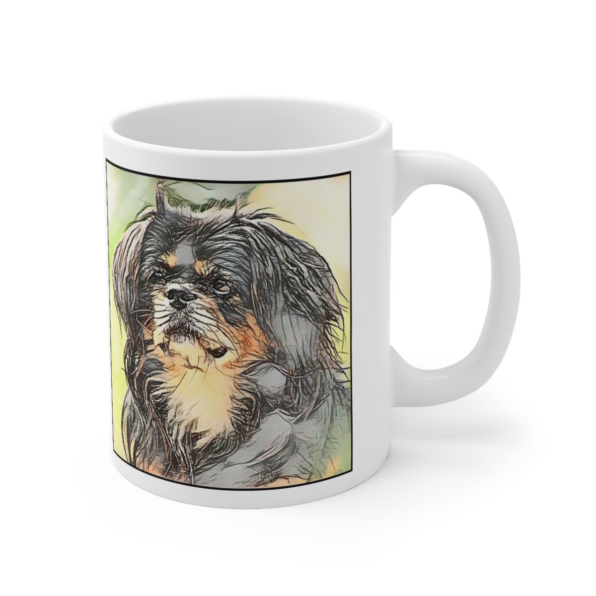 Picture of Tibetan Spaniel-Penciled In Mug