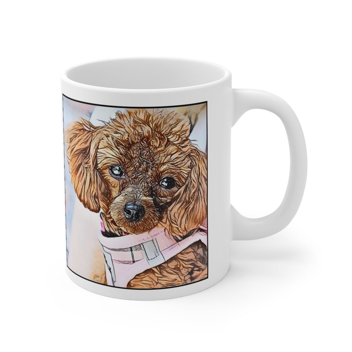 Picture of Toy Poodle-Penciled In Mug