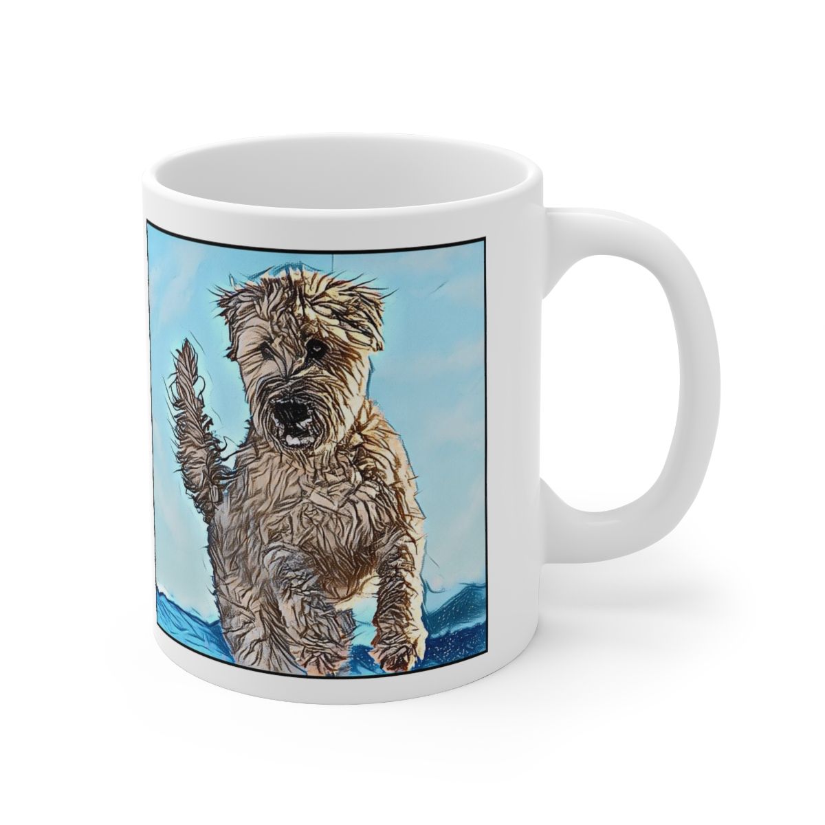 Picture of Wheaten Terrier-Penciled In Mug