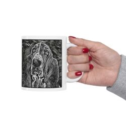Picture of Bassett Hound-Licorice Lines Mug