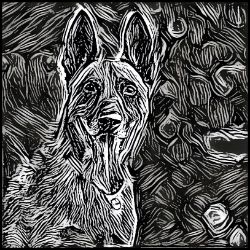 Picture of Belgian Malinois-Licorice Lines Mug