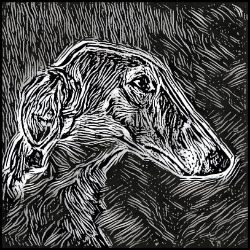 Picture of Borzoi-Licorice Lines Mug