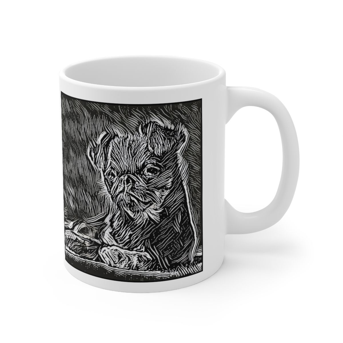 Picture of Brussels Griffon-Licorice Lines Mug