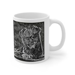 Picture of Brussels Griffon-Licorice Lines Mug