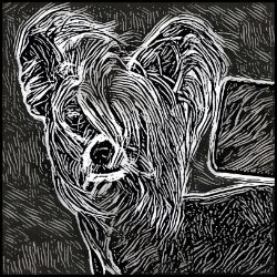 Picture of Chinese Crested-Licorice Lines Mug