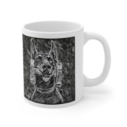 Picture of Doberman cropped-Licorice Lines Mug