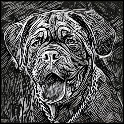 Picture of Dogue de Bordeux-Licorice Lines Mug