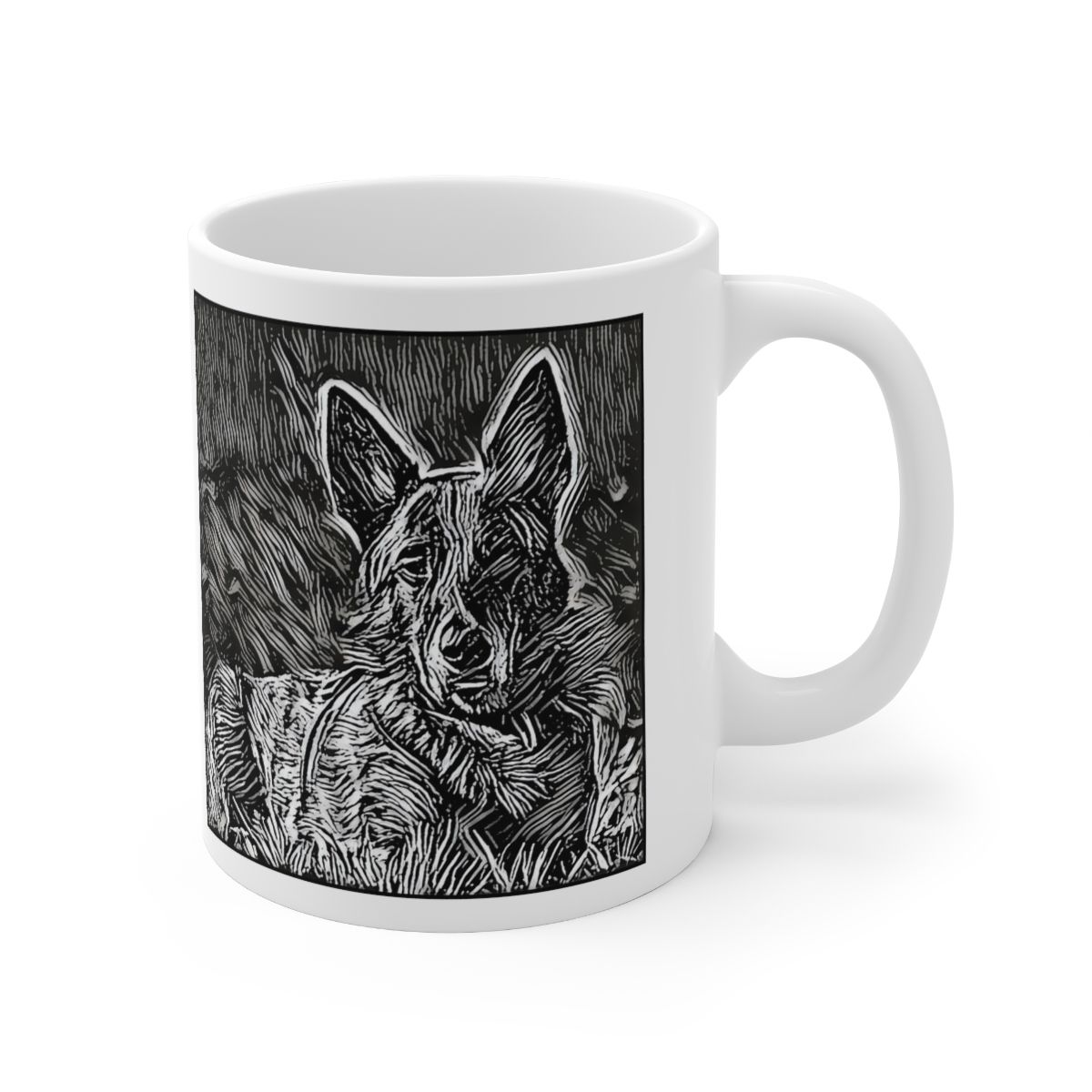 Picture of Dutch Shepherd-Licorice Lines Mug