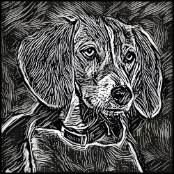 Picture of English Foxhound-Licorice Lines Mug