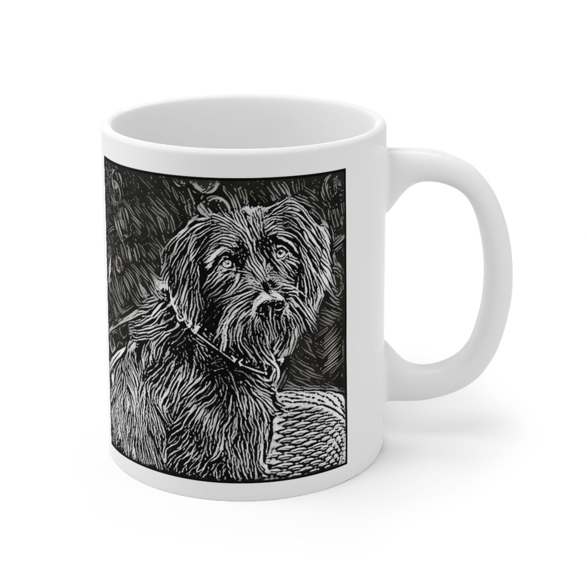 Picture of German Wirehaired Pointer-Licorice Lines Mug
