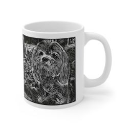 Picture of Lhasa Apso-Licorice Lines Mug