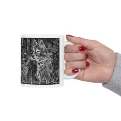 Picture of Norwegian Buhund-Licorice Lines Mug