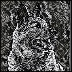 Picture of Norwegian Elkhound-Licorice Lines Mug