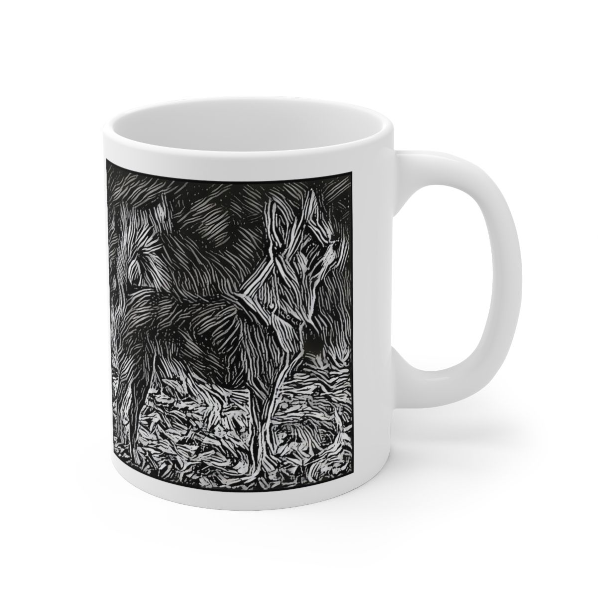 Picture of Norwegian Lundehund-Licorice Lines Mug