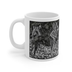 Picture of Norwegian Lundehund-Licorice Lines Mug