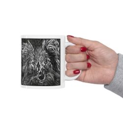 Picture of Shetland Sheepdog-Licorice Lines Mug