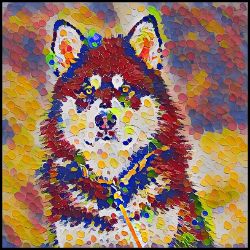 Picture of Alaskan Malamute-Party Confetti Mug
