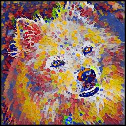 Picture of American Eskimo-Party Confetti Mug