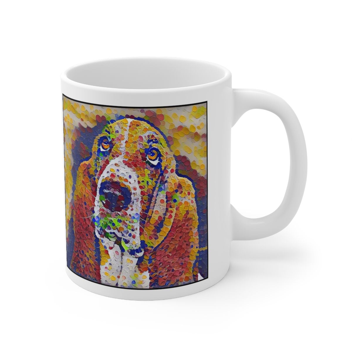 Picture of Bassett Hound-Party Confetti Mug