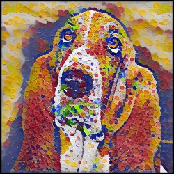 Picture of Bassett Hound-Party Confetti Mug