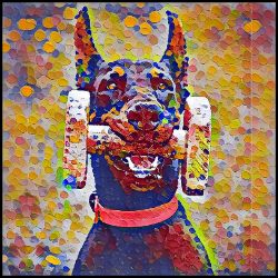 Picture of Doberman-Party Confetti Mug